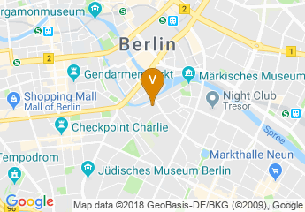 map of Park Plaza Wallstreet Berlin Mitte