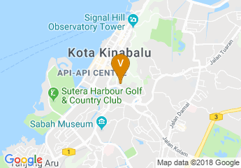map of The Palace Hotel Kota Kinabalu