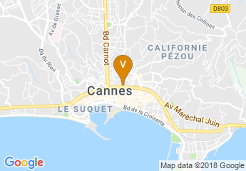 map of Best Western Plus Cannes hôtel & spa