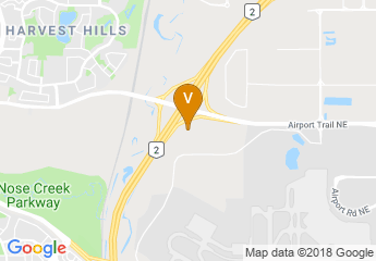 map of The Westin Calgary Airport