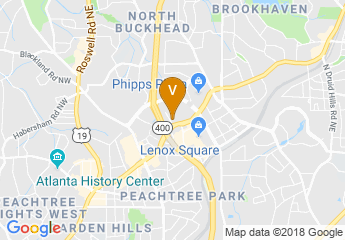 map of Mandarin Oriental, Atlanta