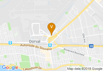 map of Aloft Montreal Airport