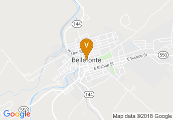 map of Bellefonte Arts & Crafts Fair