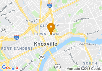 map of Hyatt Place Knoxville/Downtown