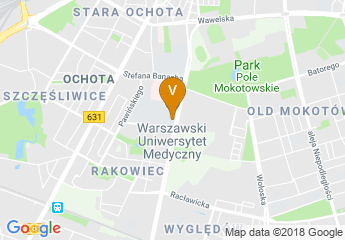 map of Warszawski Uniwersytet Medyczny