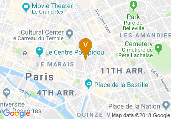 map of Les Jardins du Marais