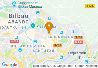 map of Occidental Bilbao