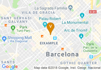 map of Hotel Condes de Barcelona