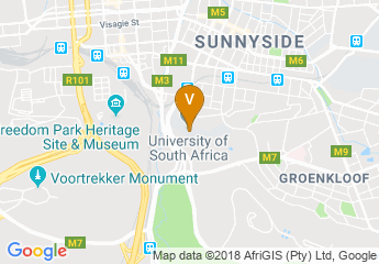 map of University of South Africa (UNISA) - Muckleneuk Campus
