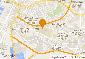 map of Inha University yonghyun campus