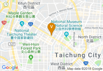 map of Evergreen Laurel Hotel (Taichung)