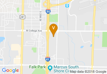 map of Crowne Plaza Milwaukee Airport