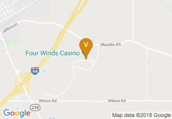 map of Four Winds Casino