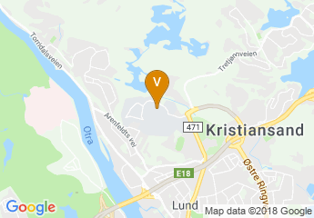 map of Universitetet i Agder