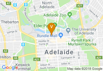 map of InterContinental Adelaide
