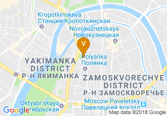 map of Park Inn by Radisson, Sadu Moscow