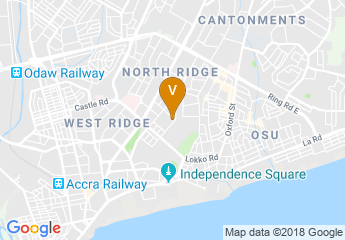 map of AITI-KACE (Advance Information Technology Institute- Kofi Annan Centre of Excellence)