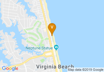 map of Holiday Inn Virginia Beach - North Beach