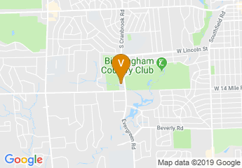 map of Birmingham Bloomfield Art Center - BBAC