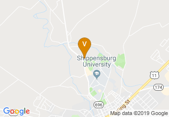 map of Conference Center at Shippensburg University