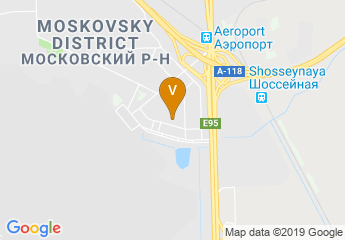 map of Crowne Plaza St. Petersburg Airport