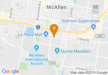 map of Wyndham Garden McAllen at La Plaza Mall