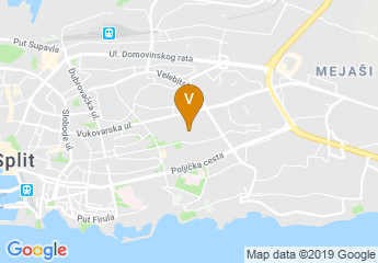 map of Sveučilište u Splitu - Sveučilišni odjel za forenzične znanosti