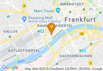 map of Scandic Frankfurt Museumsufer
