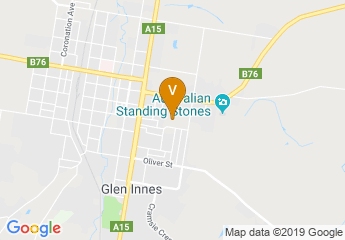 map of Glen Innes Showground