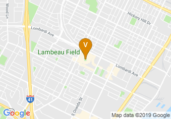 map of Green Bay Packers, Inc.
