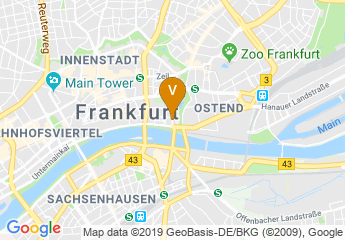map of Fleming's Hotel Frankfurt Main-Riverside