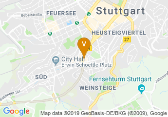 map of Park Inn by Radisson Stuttgart