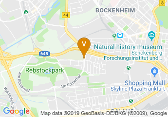 map of WELCOME HOTEL FRANKFURT