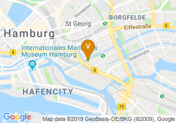 map of Mercure Hotel Hamburg City