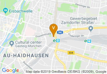 map of Holiday Inn Munich - Leuchtenbergring