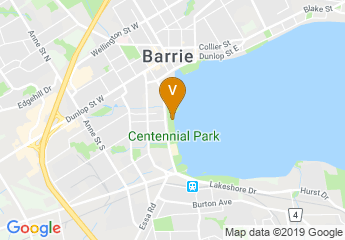 map of Barrie Water Front