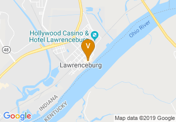 map of DoubleTree by Hilton Hotel Lawrenceburg