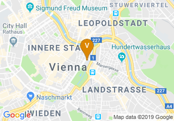 map of University of Applied Arts Vienna