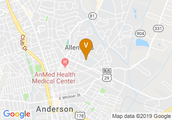 map of Anderson University