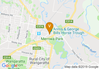 map of Wangaratta Performing Arts & Convention Centre