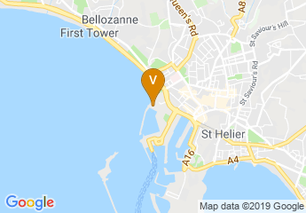 map of Radisson Blu Waterfront Hotel, Jersey
