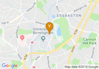 map of Edgbaston Park Hotel