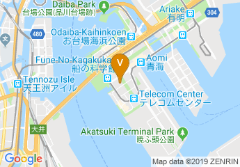 map of Tokyo International Exchange Center A Building
