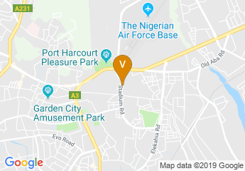 map of L.A Kings Event Center, Port Harcourt, Nigeria