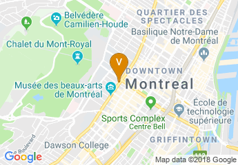 map of Sofitel Montreal Golden Mile