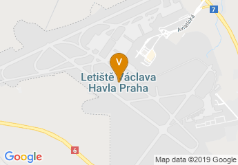map of Václav Havel Airport Prague