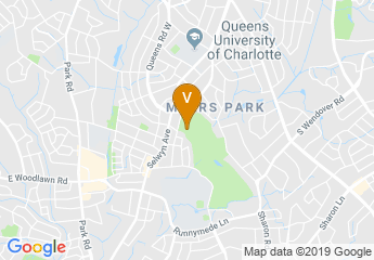 map of Myers Park Country Club Golf