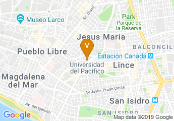 map of Universidad del Pacífico