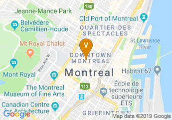 map of Quartier des spectacles