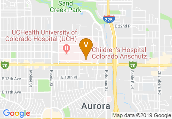 map of Children's Hospital Colorado Anschutz Medical Campus, Aurora